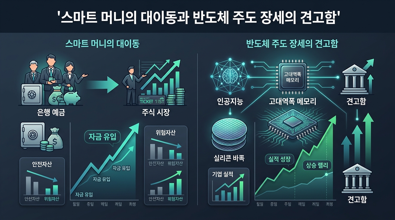 스마트 머니의 대이동과 반도체 주도 장세의 견고함