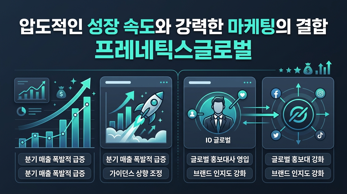 압도적인 성장 속도와 강력한 마케팅의 결합 프레네틱스글로벌