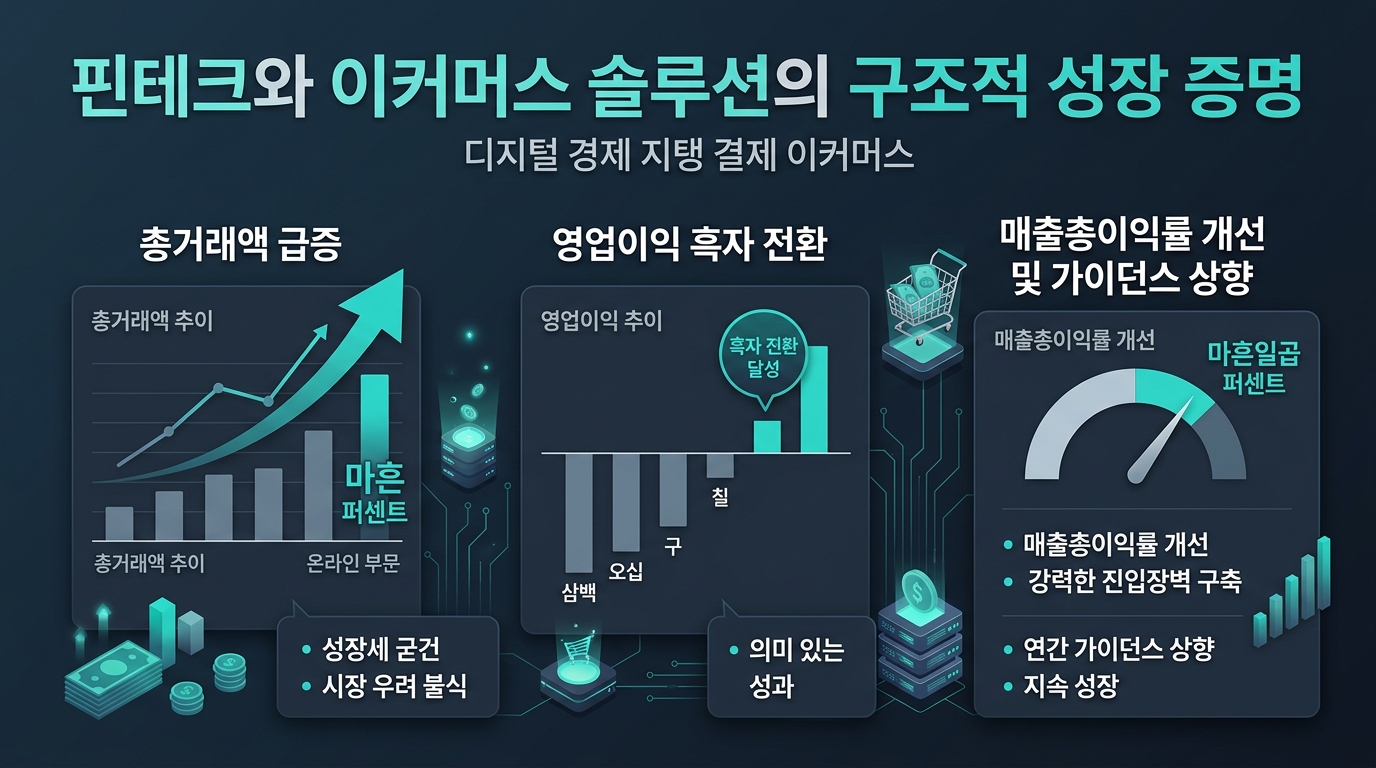 핀테크와 이커머스 솔루션의 구조적 성장 증명