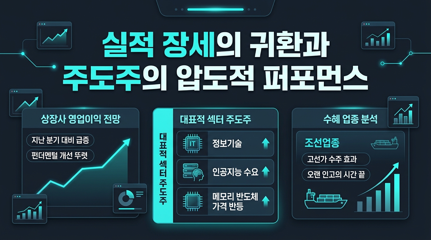 실적 장세의 귀환과 주도주의 압도적 퍼포먼스