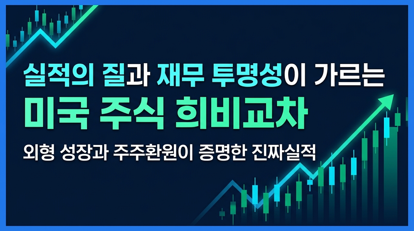 실적의 질과 재무 투명성이 가르는 미국 주식 희비교차