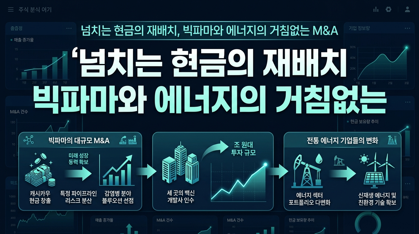 넘치는 현금의 재배치, 빅파마와 에너지의 거침없는 M&A