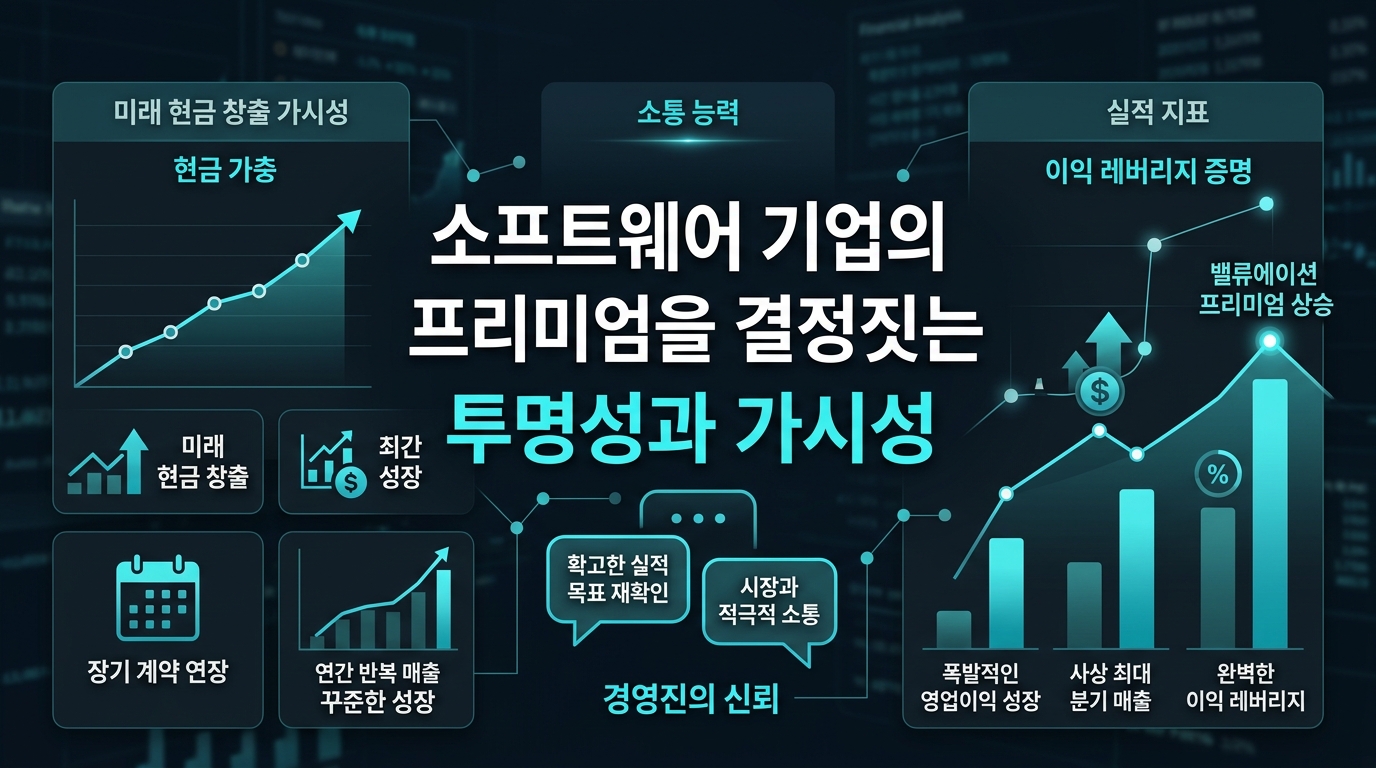 소프트웨어 기업의 프리미엄을 결정짓는 투명성과 가시성