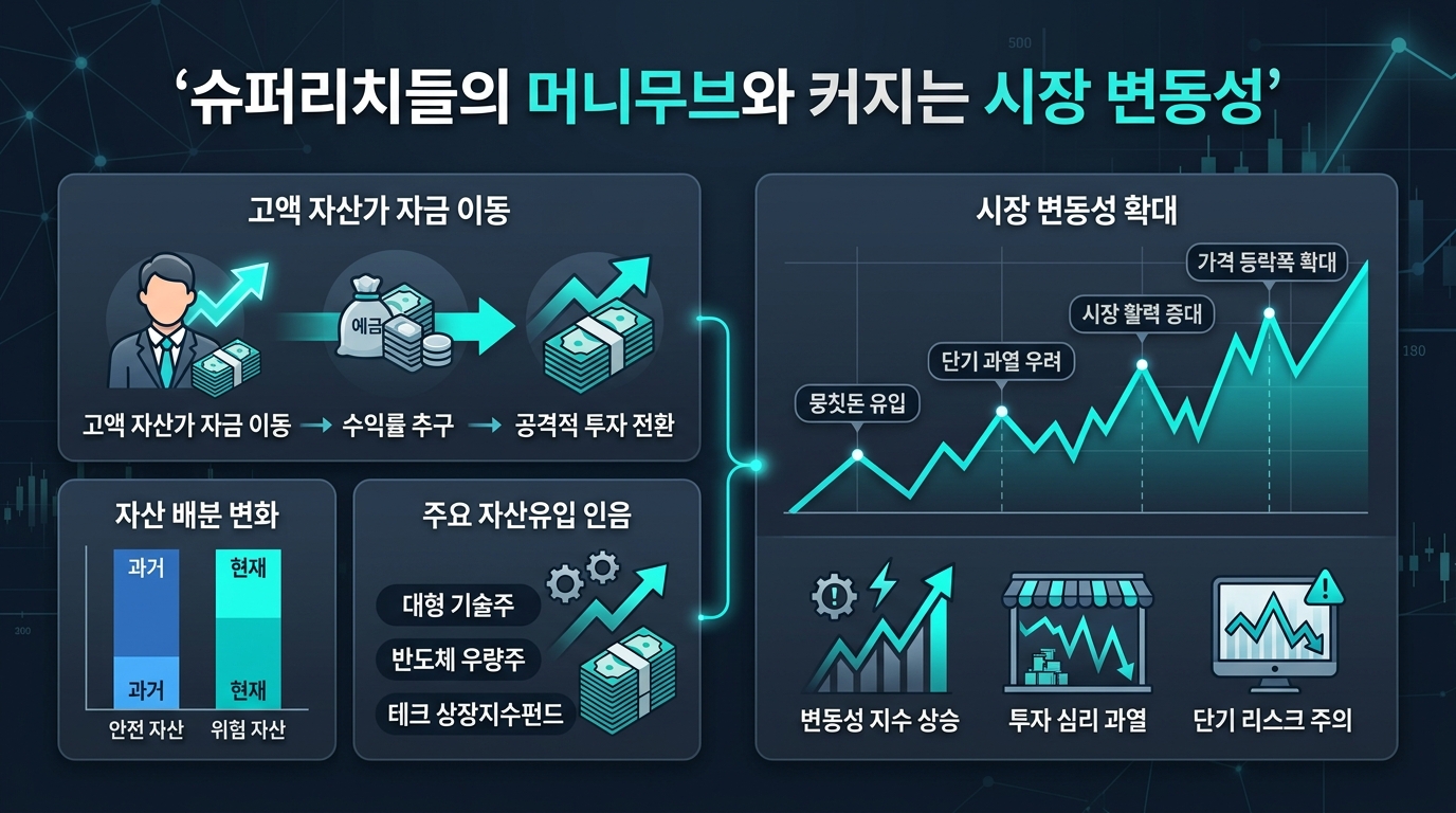 슈퍼리치들의 머니무브와 커지는 시장 변동성