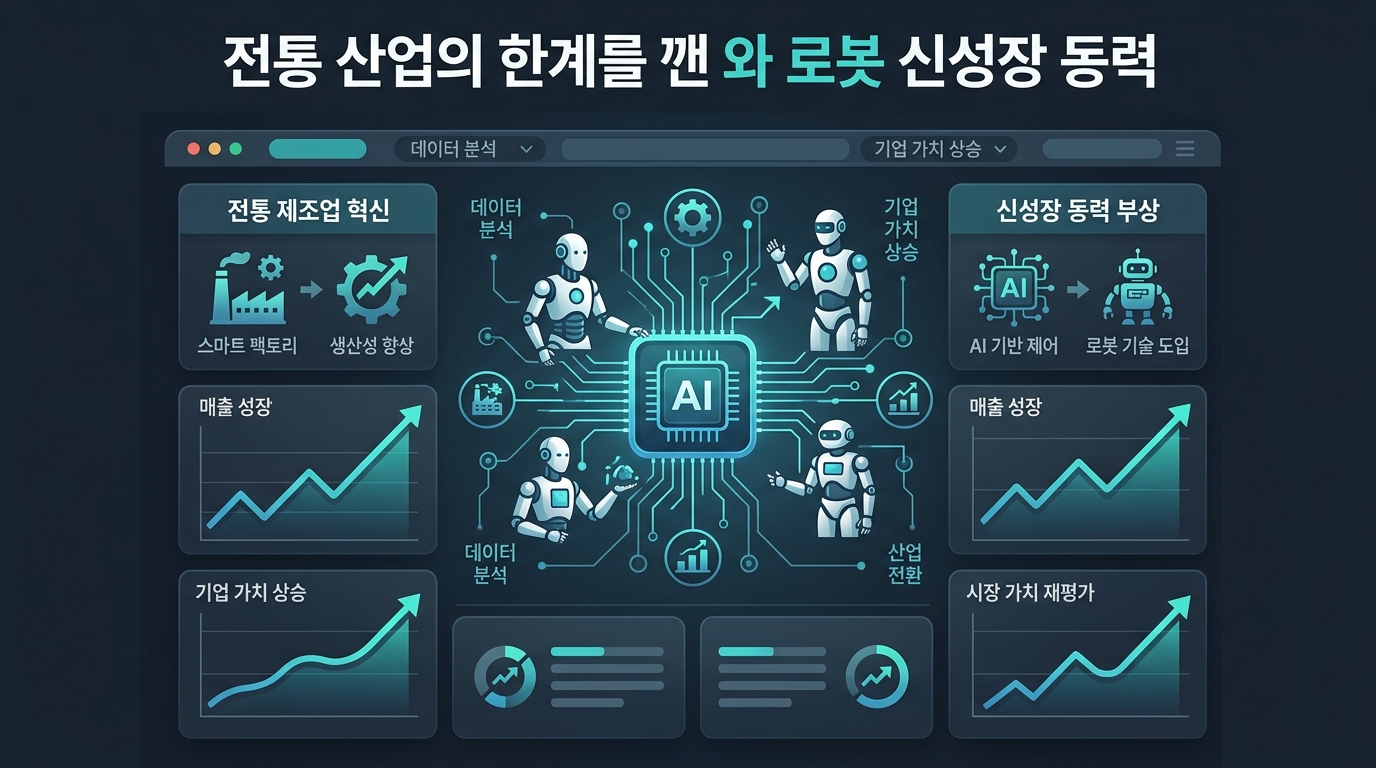 전통 산업의 한계를 깬 AI와 로봇 신성장 동력