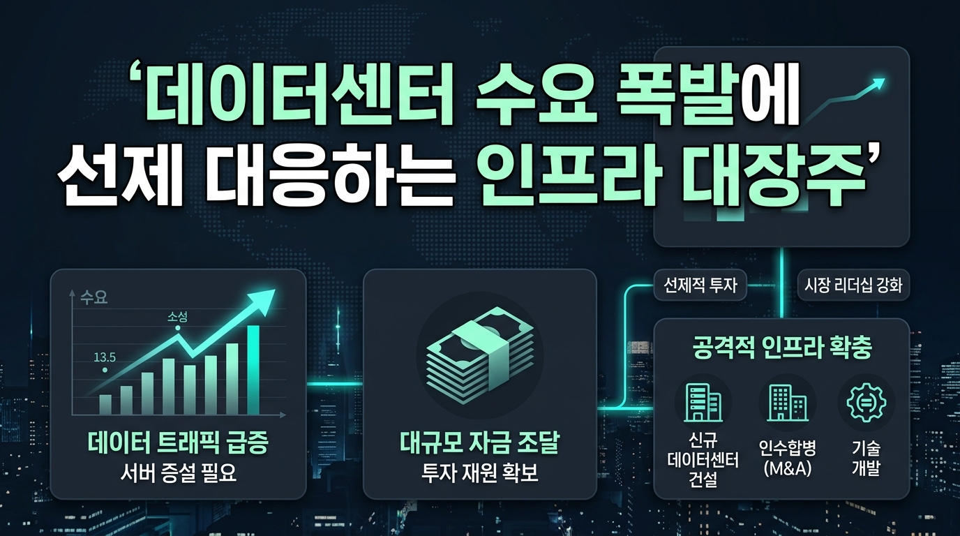 데이터센터 수요 폭발에 선제 대응하는 인프라 대장주