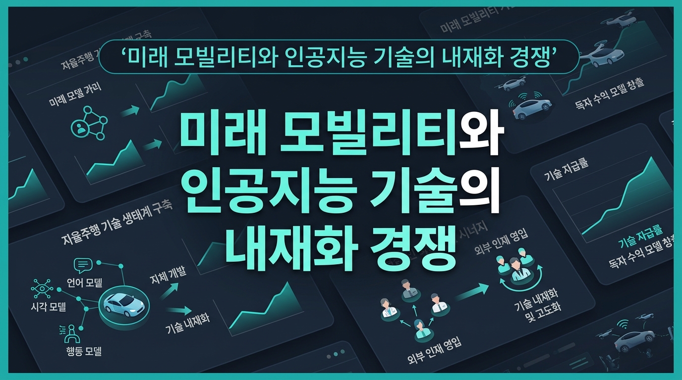 미래 모빌리티와 인공지능 기술의 내재화 경쟁