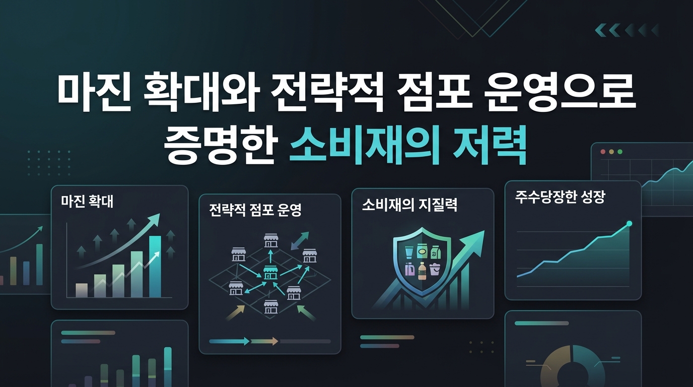 마진 확대와 전략적 점포 운영으로 증명한 소비재의 저력