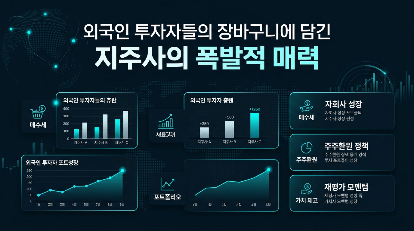 외국인 투자자들의 장바구니에 담긴 지주사의 폭발적 매력