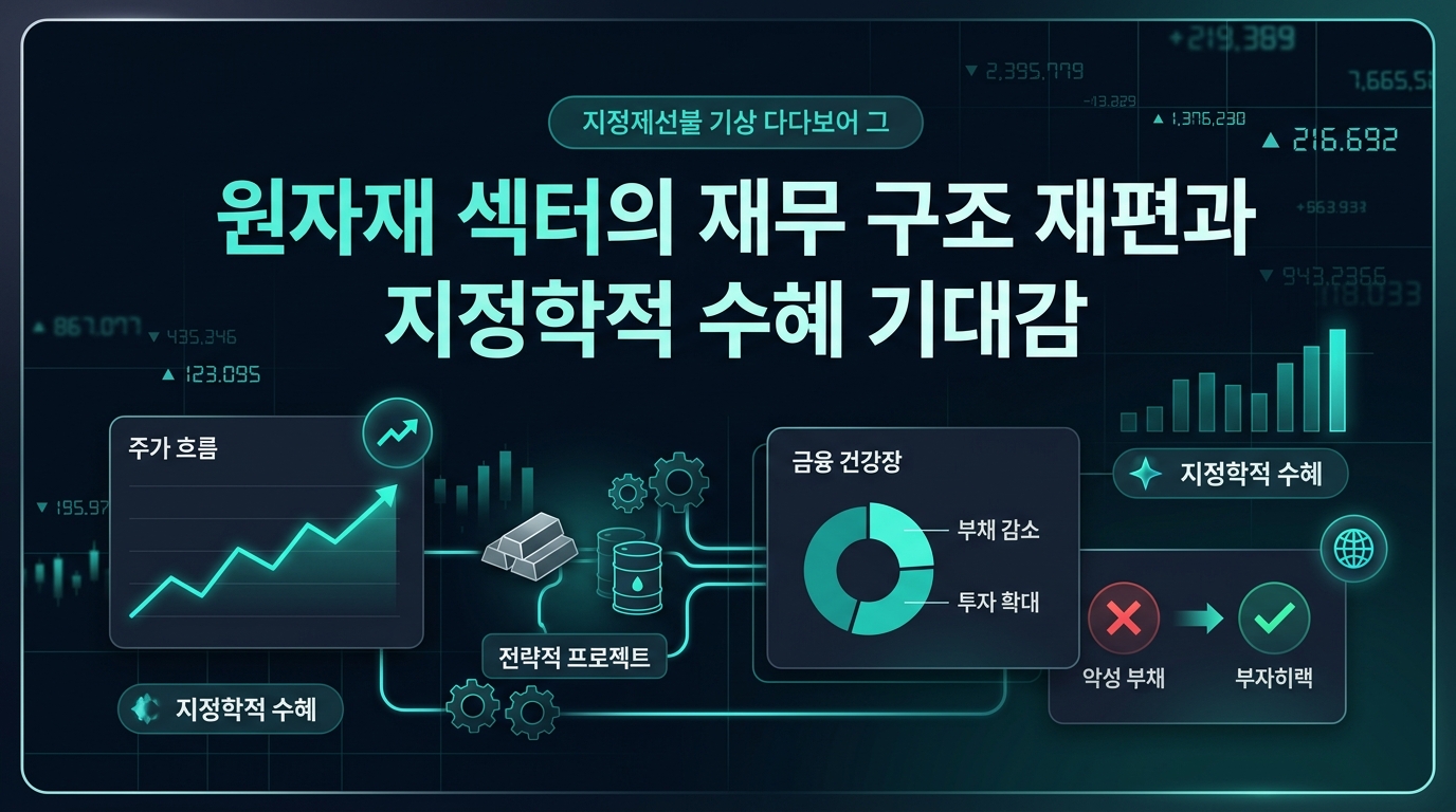 원자재 섹터의 재무 구조 재편과 지정학적 수혜 기대감