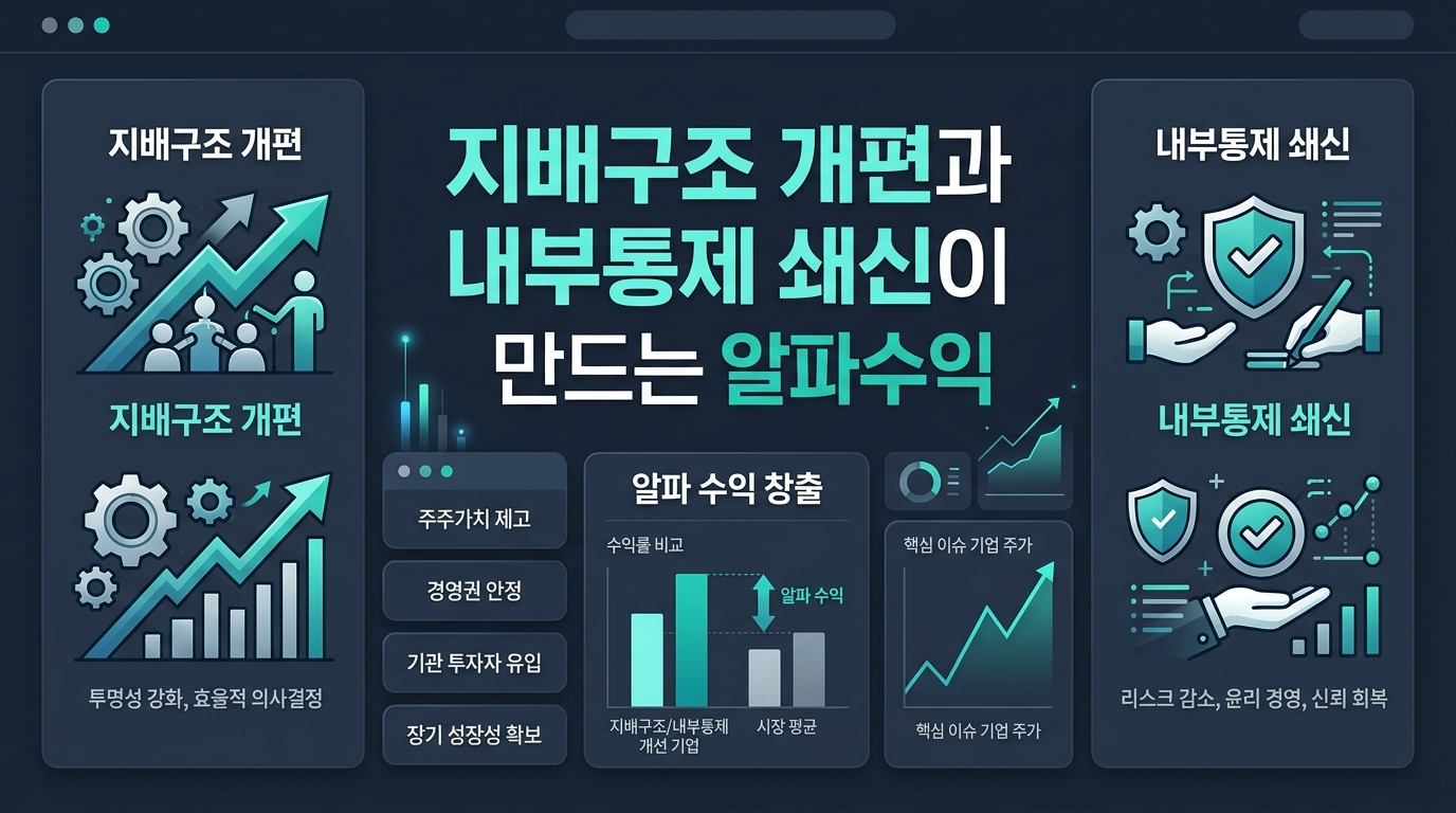 지배구조 개편과 내부통제 쇄신이 만드는 알파 수익