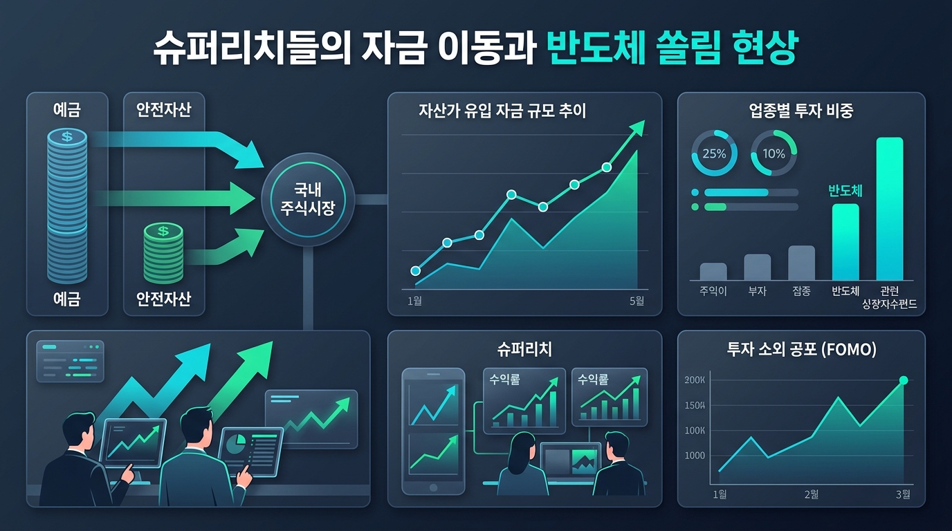 슈퍼리치들의 자금 이동과 반도체 쏠림 현상