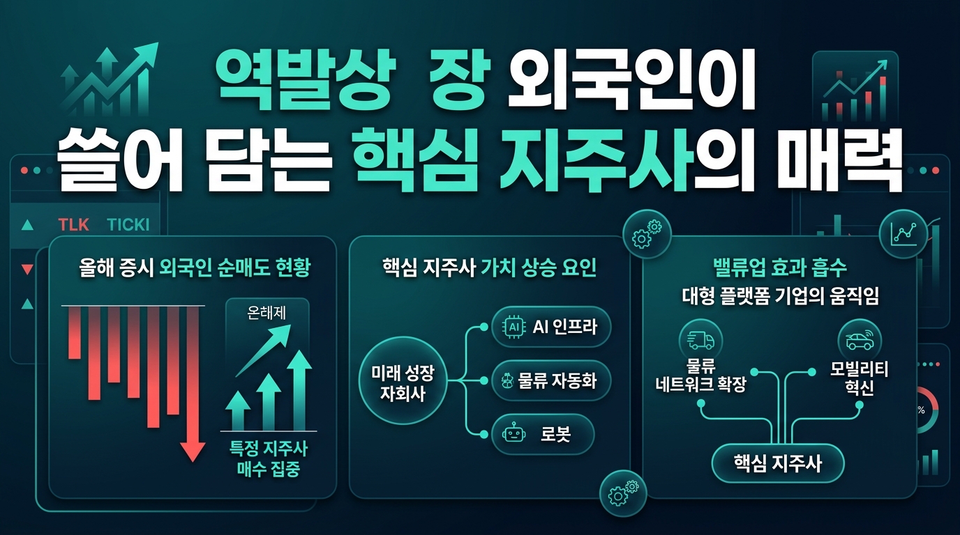 역발상 투자 외국인이 쓸어 담는 핵심 지주사의 매력