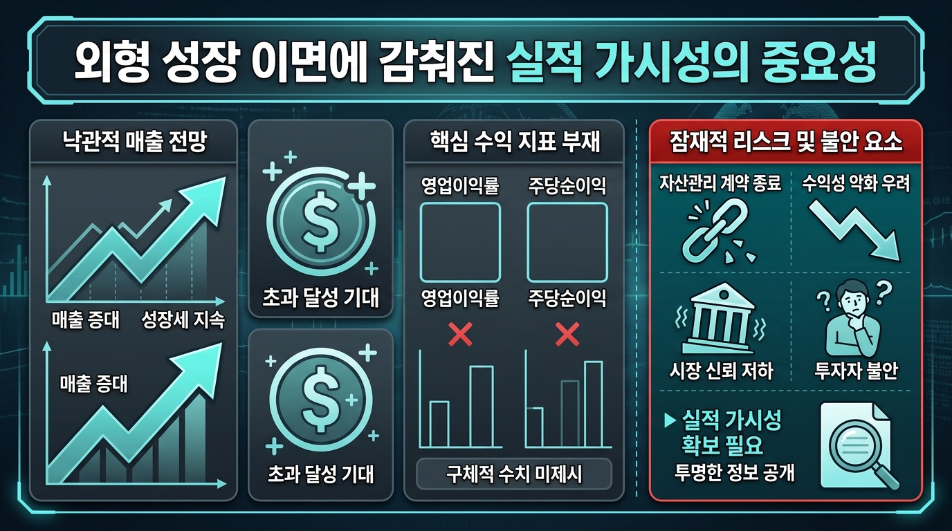 외형 성장 이면에 감춰진 실적 가시성의 중요성