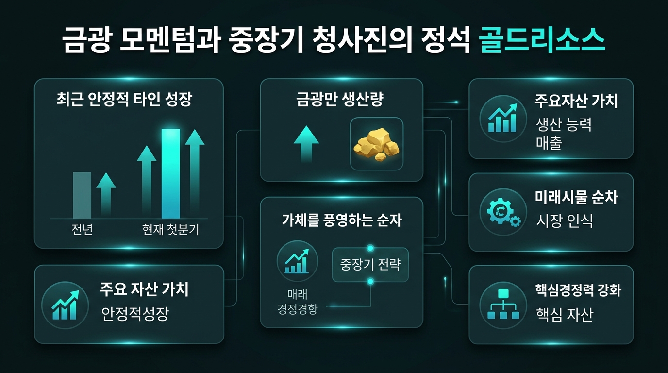 금광 모멘텀과 중장기 청사진의 정석 골드리소스