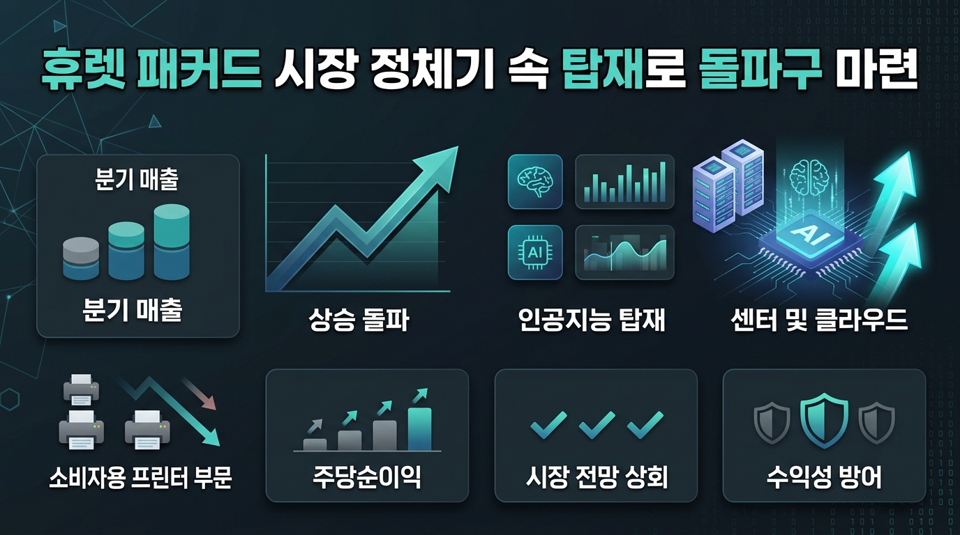 휴렛 패커드 시장 정체기 속 AI 탑재로 돌파구 마련