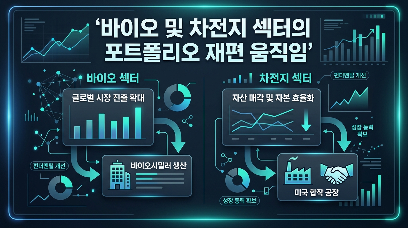 바이오 및 2차전지 섹터의 포트폴리오 재편 움직임