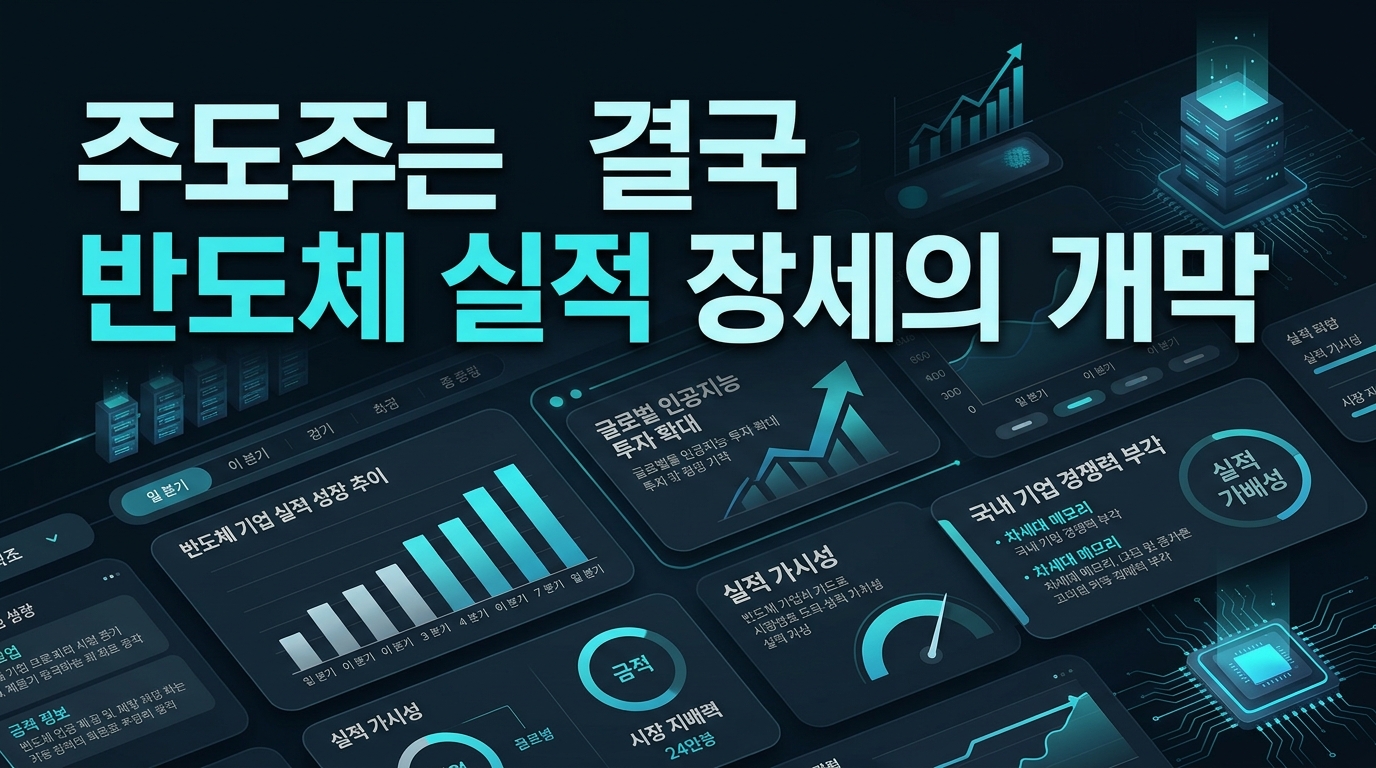 주도주는 결국 반도체, 실적 장세의 개막