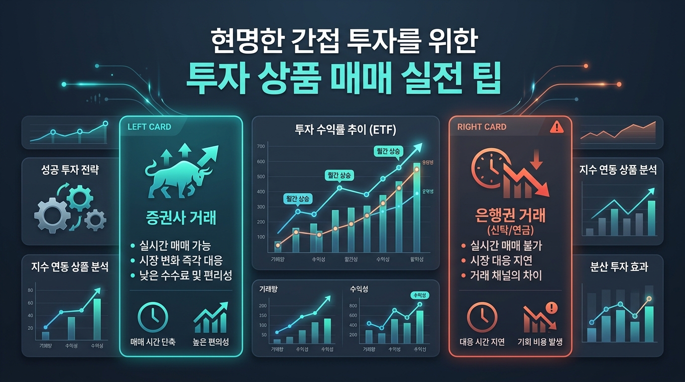 현명한 간접 투자를 위한 투자 상품 매매 실전 팁