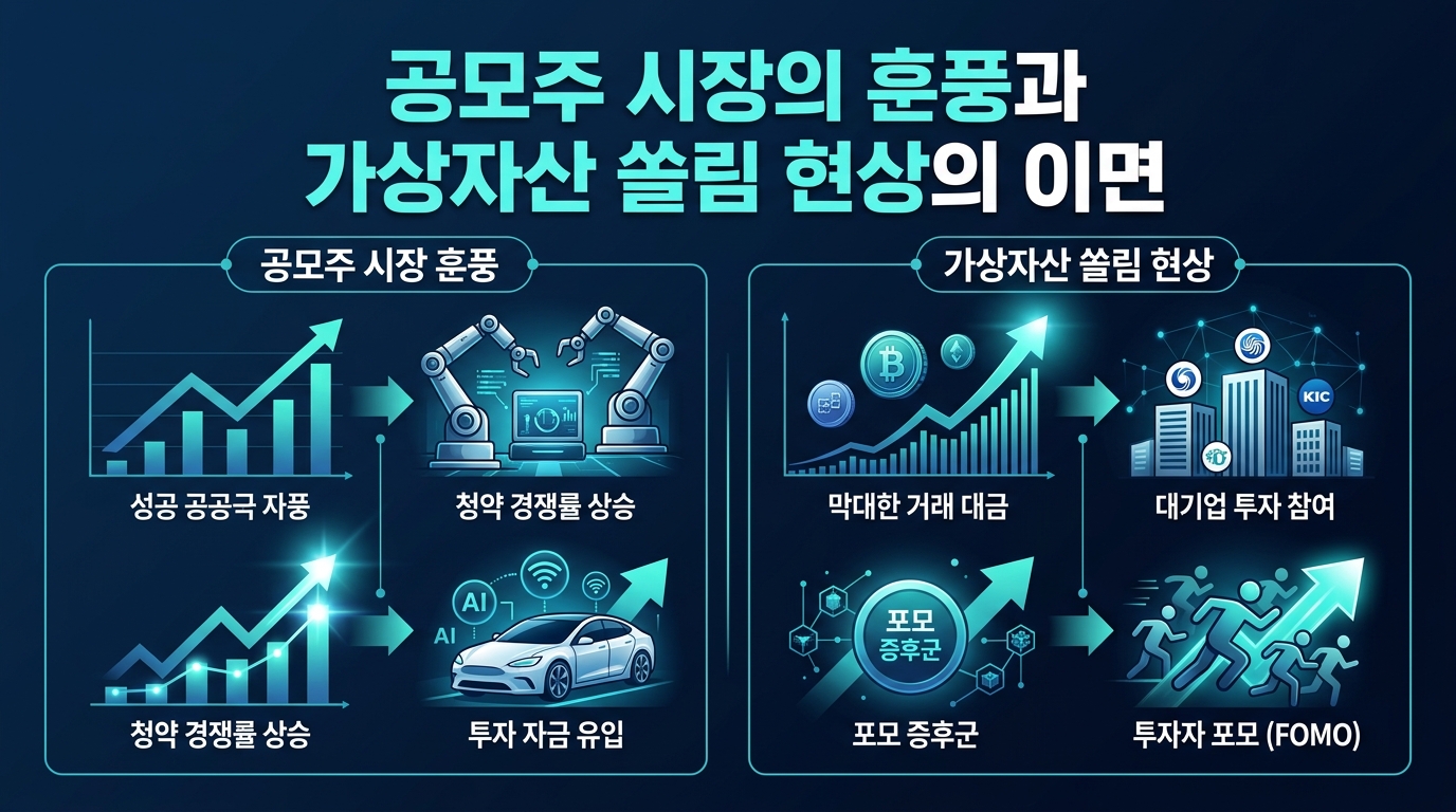 공모주 시장의 훈풍과 가상자산 쏠림 현상의 이면
