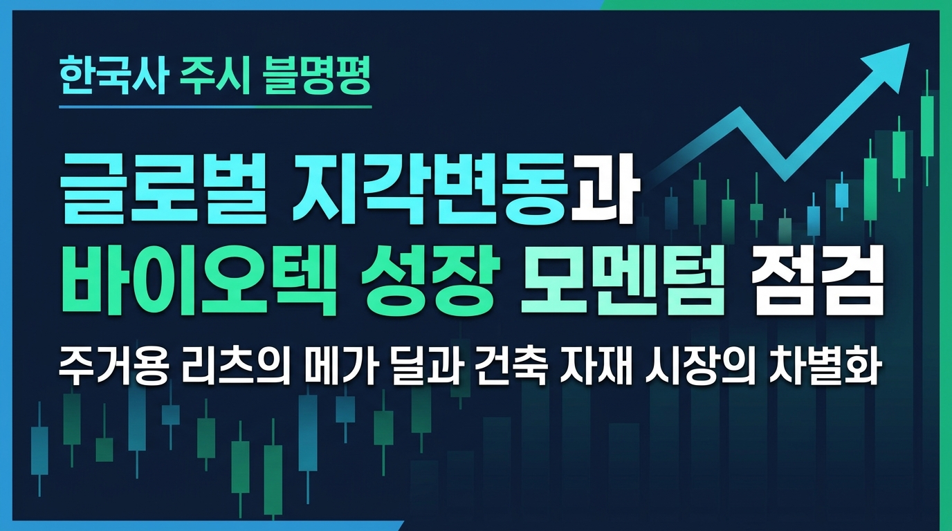글로벌 M&A 지각변동과 바이오텍 성장 모멘텀 점검