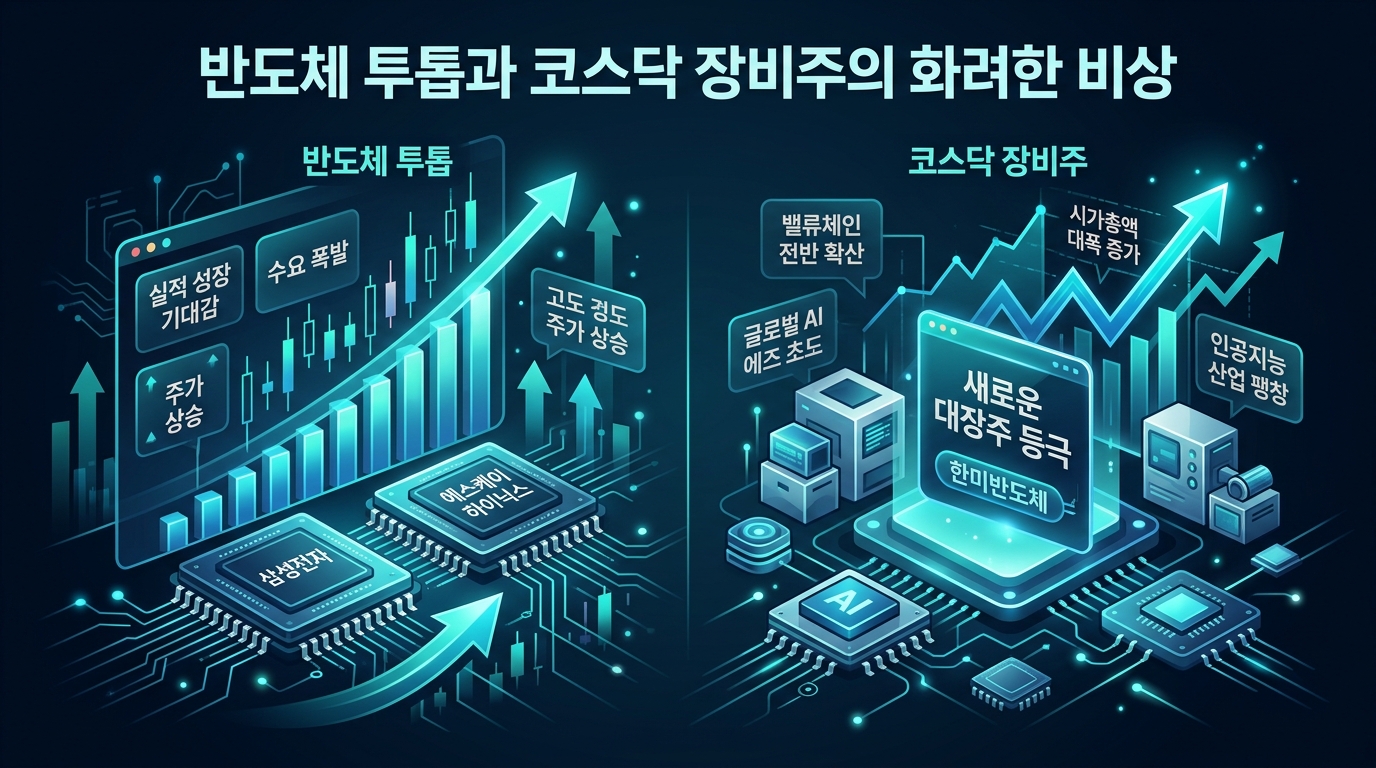 반도체 투톱과 코스닥 장비주의 화려한 비상