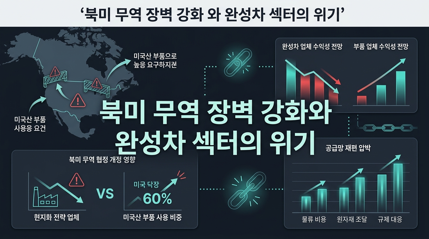 북미 무역 장벽 강화와 완성차 섹터의 위기