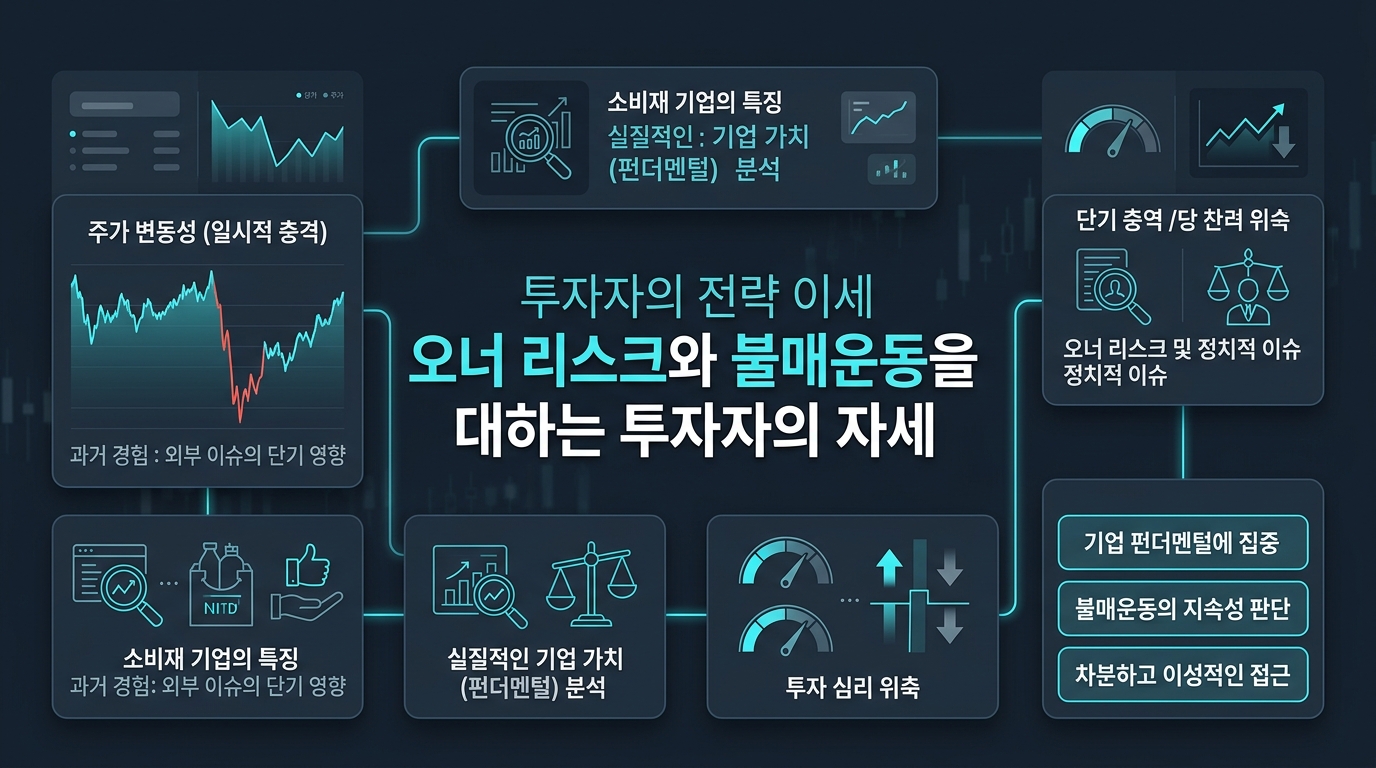 오너 리스크와 불매운동을 대하는 투자자의 자세