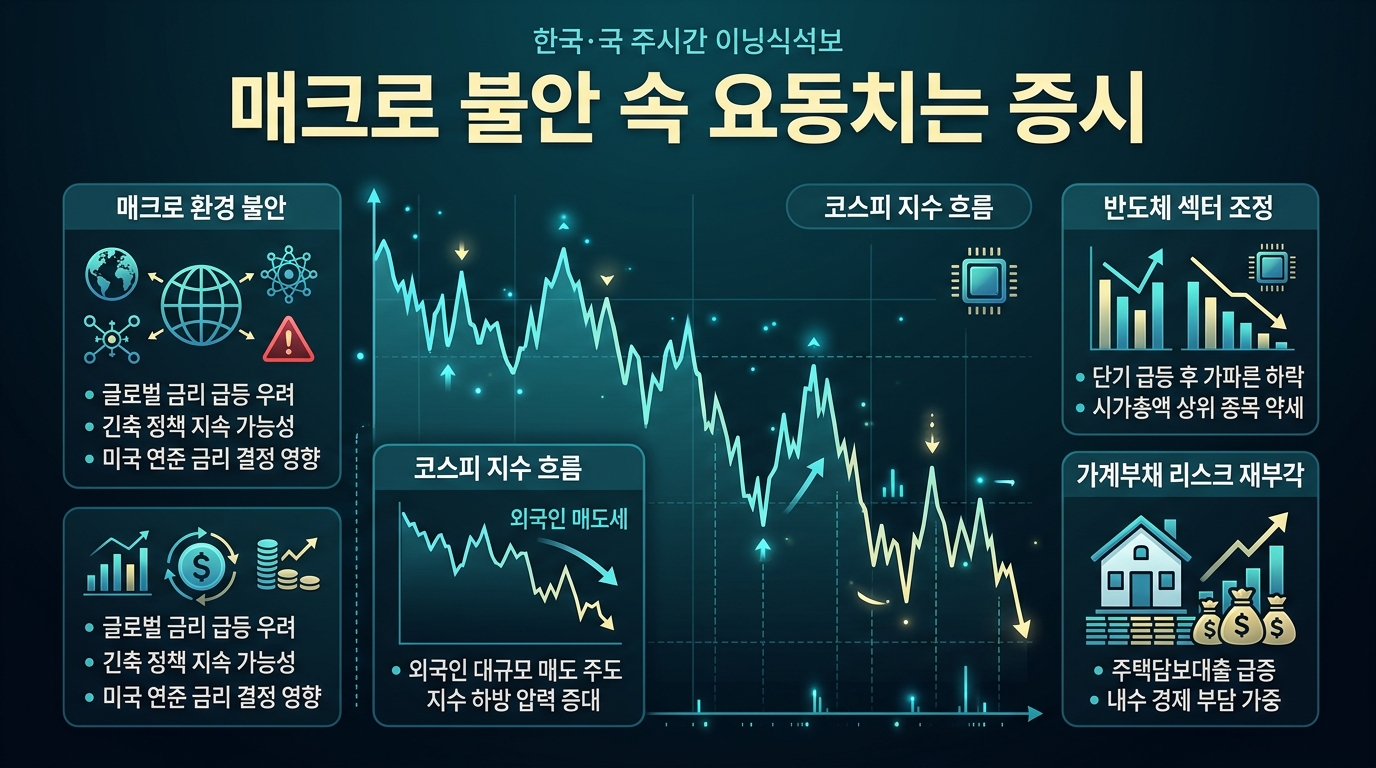 매크로 불안 속 요동치는 증시