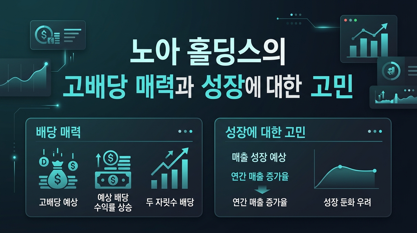 노아 홀딩스의 고배당 매력과 성장에 대한 고민