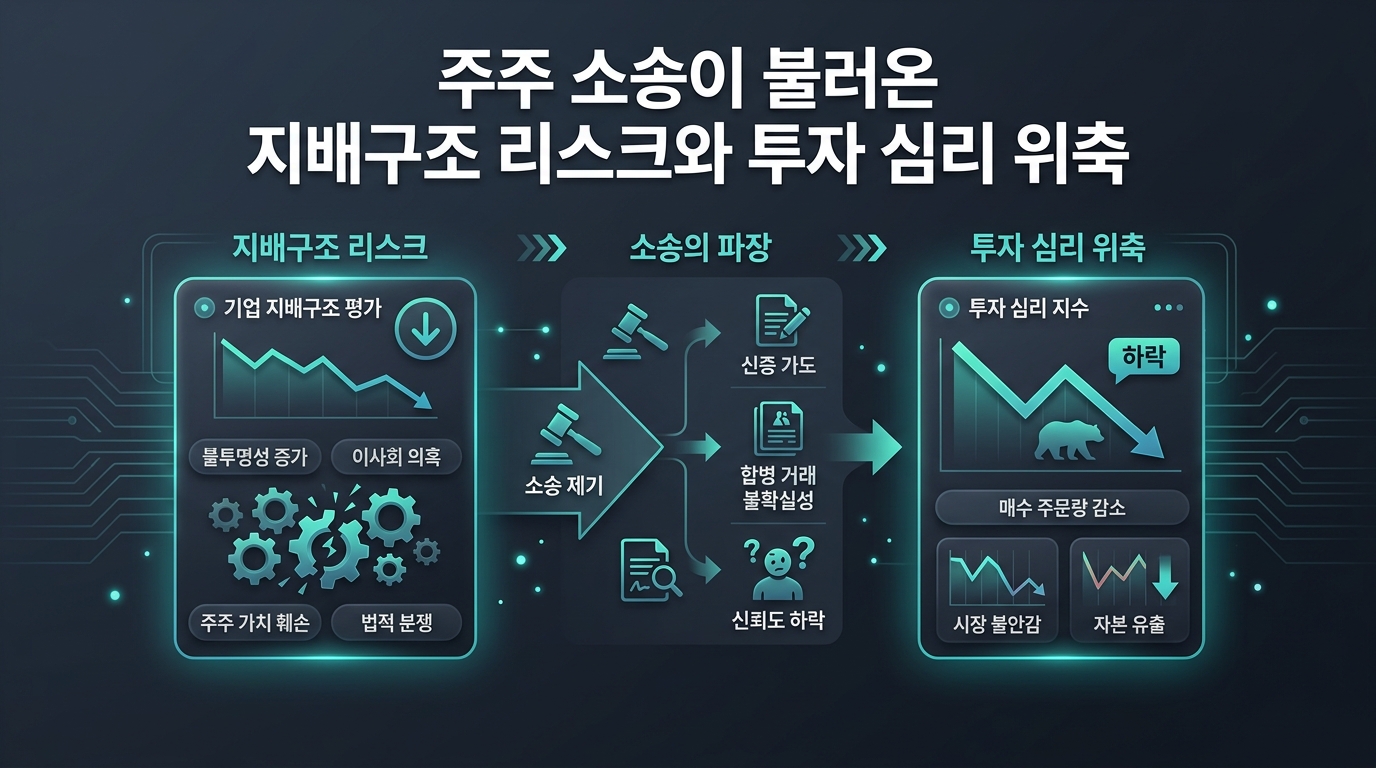 주주 소송이 불러온 지배구조 리스크와 투자 심리 위축