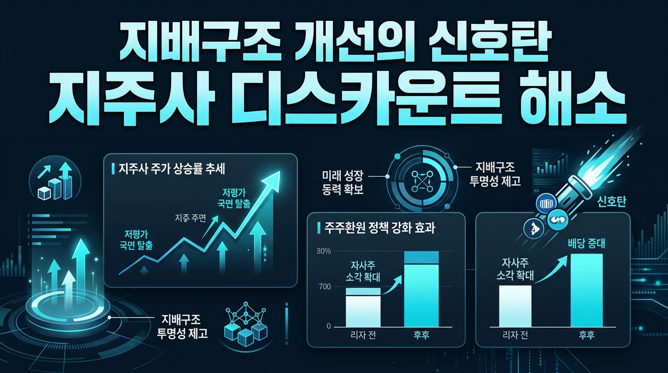 지배구조 개선의 신호탄 지주사 디스카운트 해소