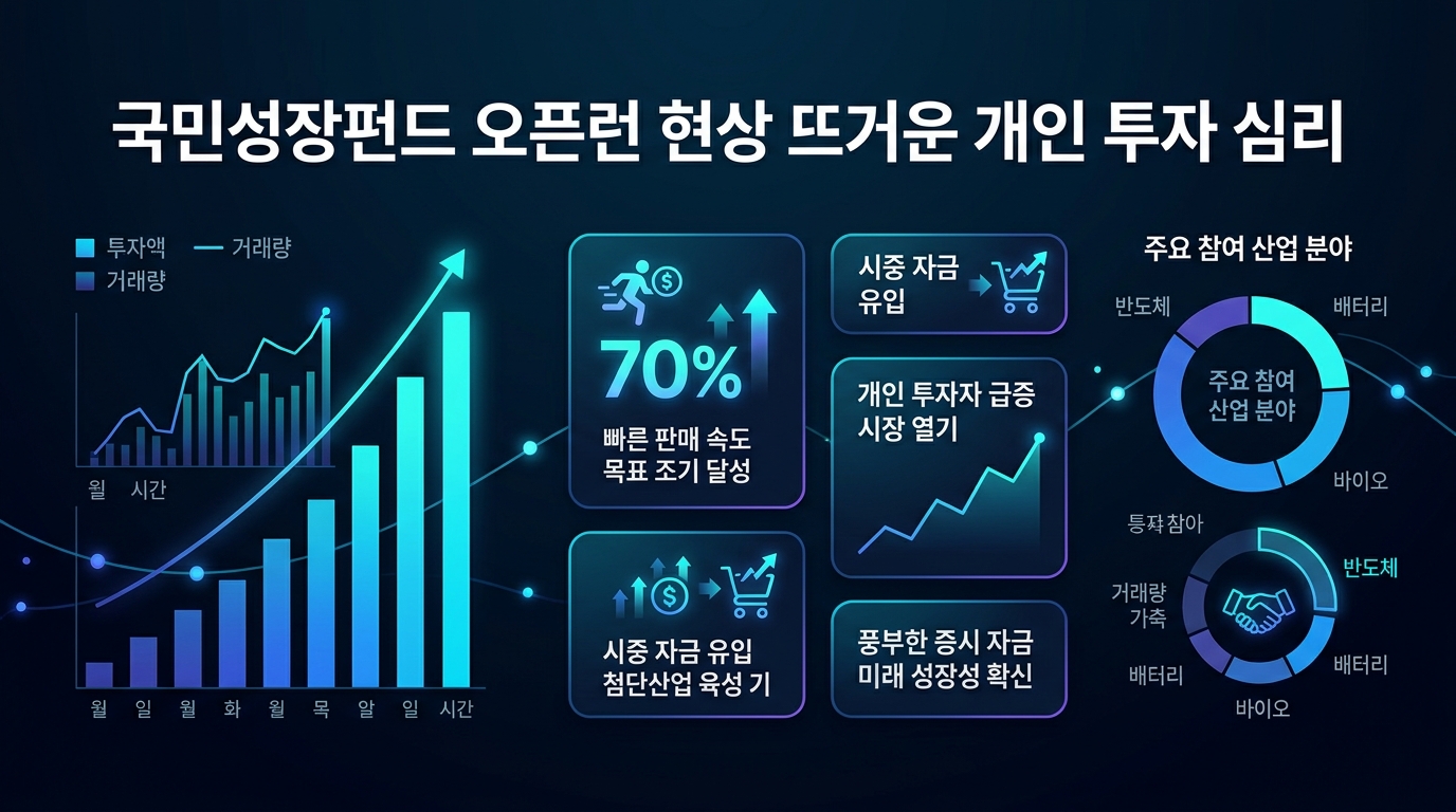 국민성장펀드 오픈런 현상, 뜨거운 개인 투자 심리