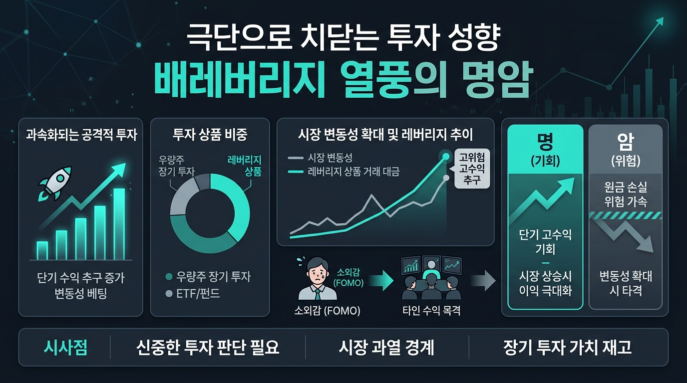 극단으로 치닫는 투자 성향, 2배 레버리지 열풍의 명암
