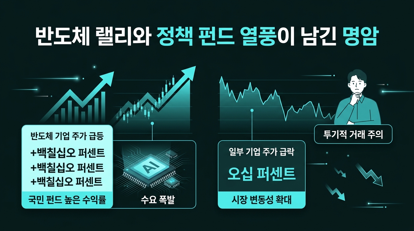 반도체 랠리와 정책 펀드 열풍이 남긴 명암