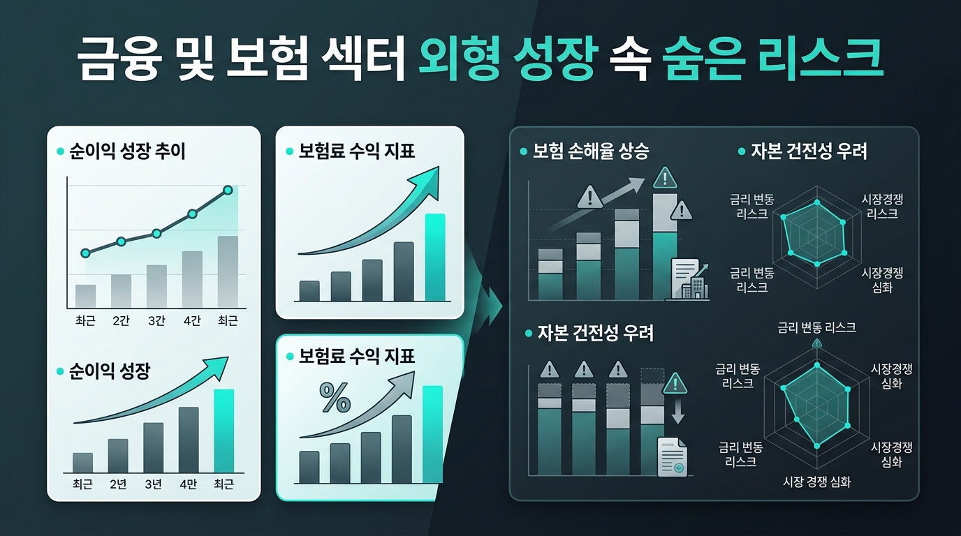 금융 및 보험 섹터, 외형 성장 속 숨은 리스크