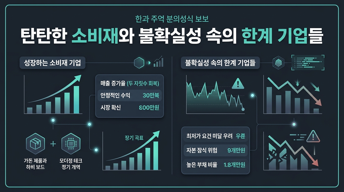 탄탄한 소비재와 불확실성 속의 한계 기업들