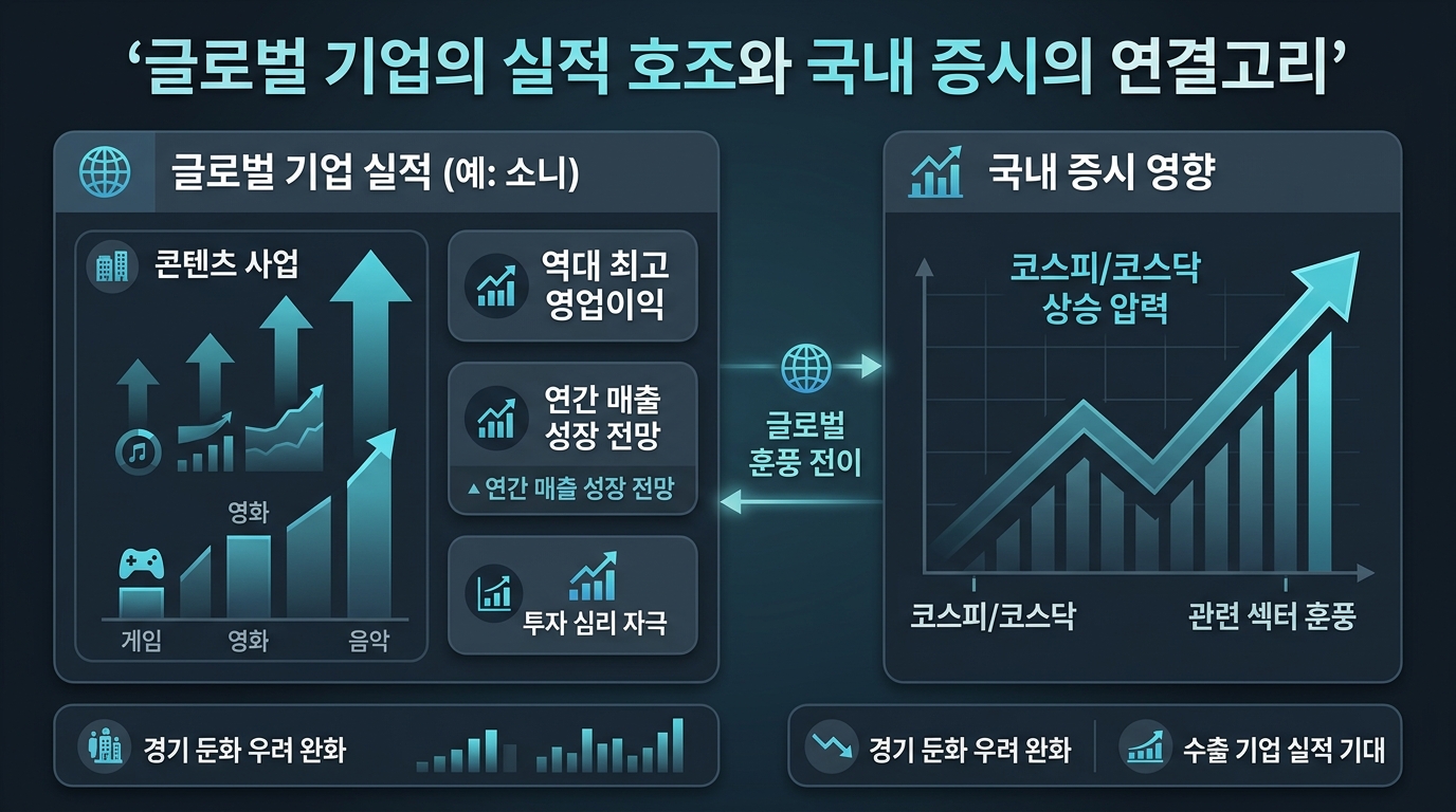 글로벌 기업의 실적 호조와 국내 증시의 연결고리