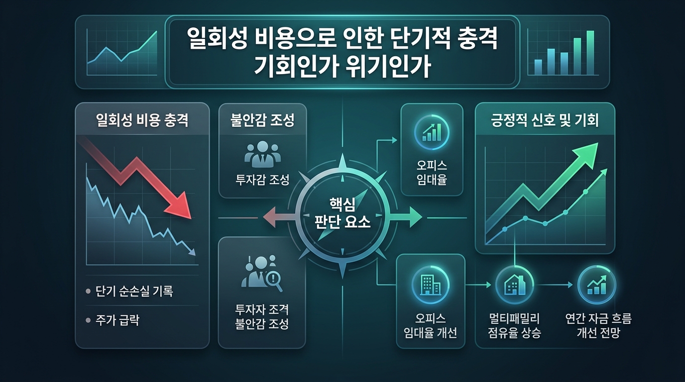 일회성 비용으로 인한 단기적 충격, 기회인가 위기인가