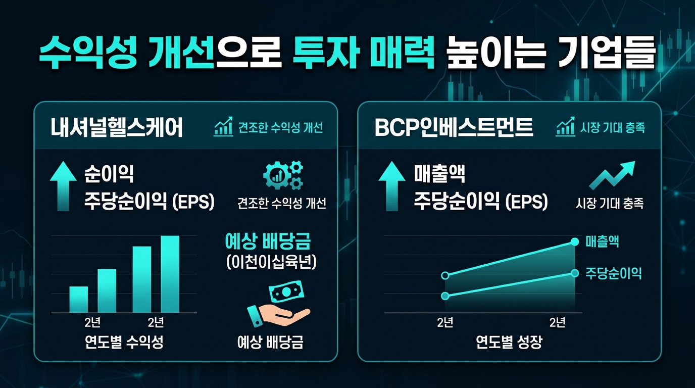 수익성 개선으로 투자 매력 높이는 기업들
