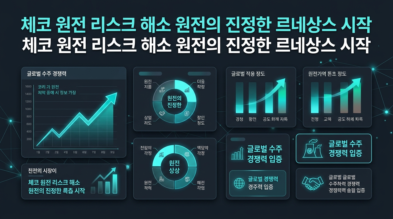 체코 원전 리스크 해소, K-원전의 진정한 르네상스 시작