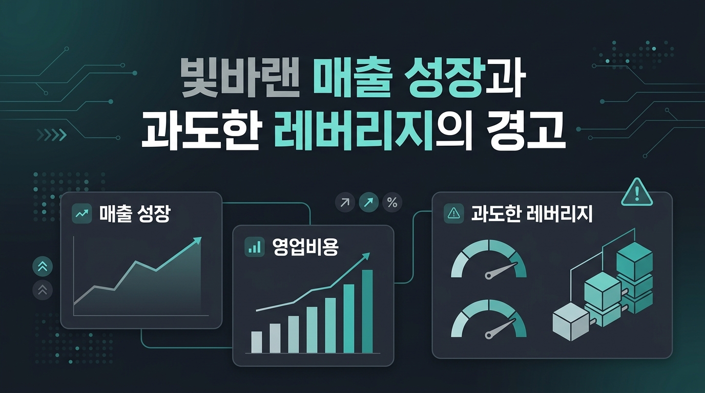 빛바랜 매출 성장과 과도한 레버리지의 경고