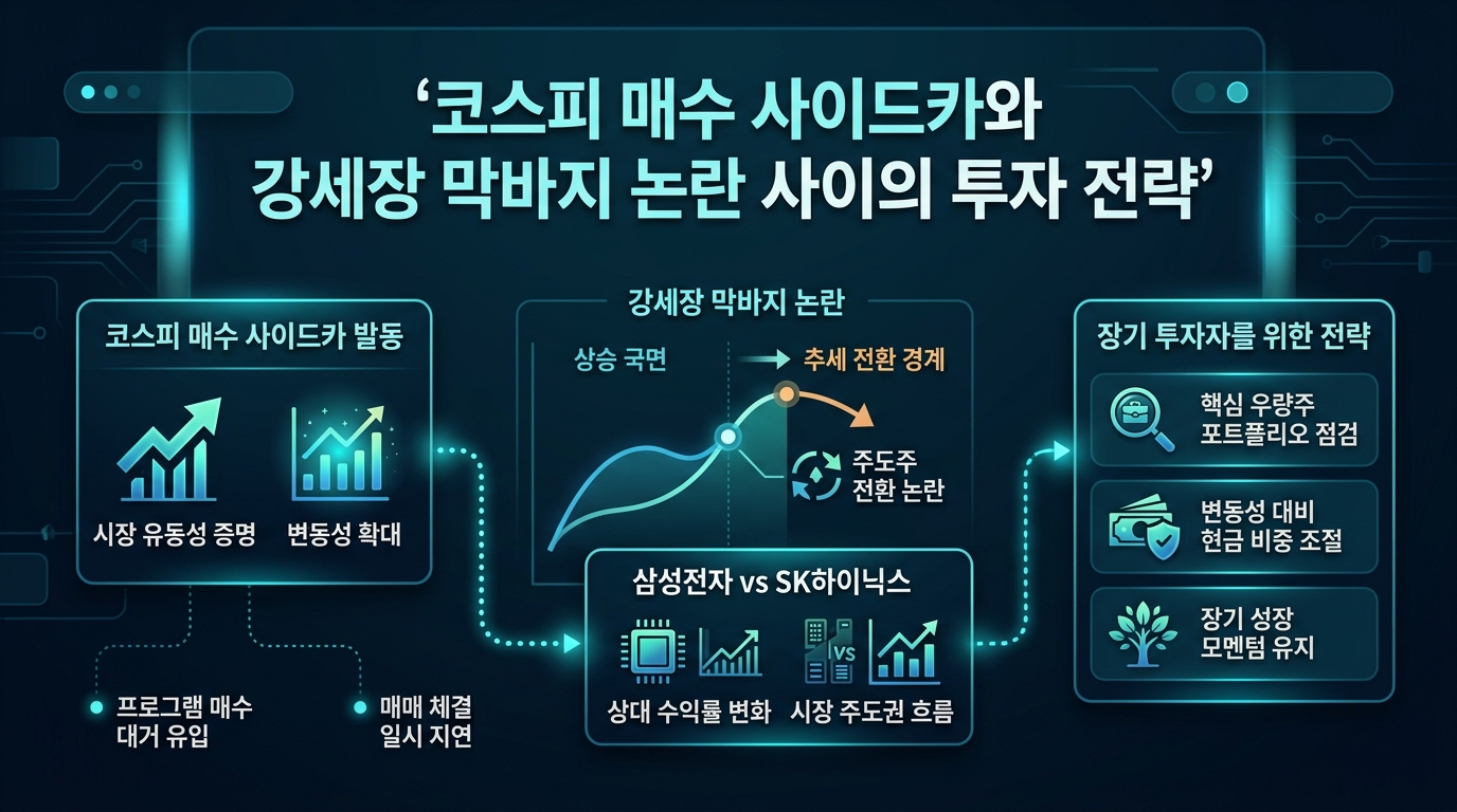 코스피 매수 사이드카와 강세장 막바지 논란 사이의 투자 전략