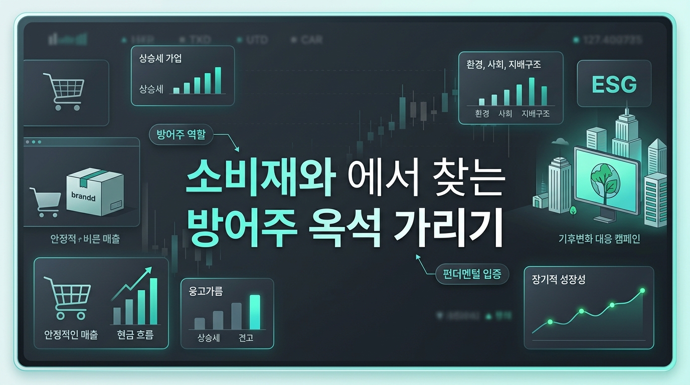 소비재와 ESG에서 찾는 방어주 옥석 가리기