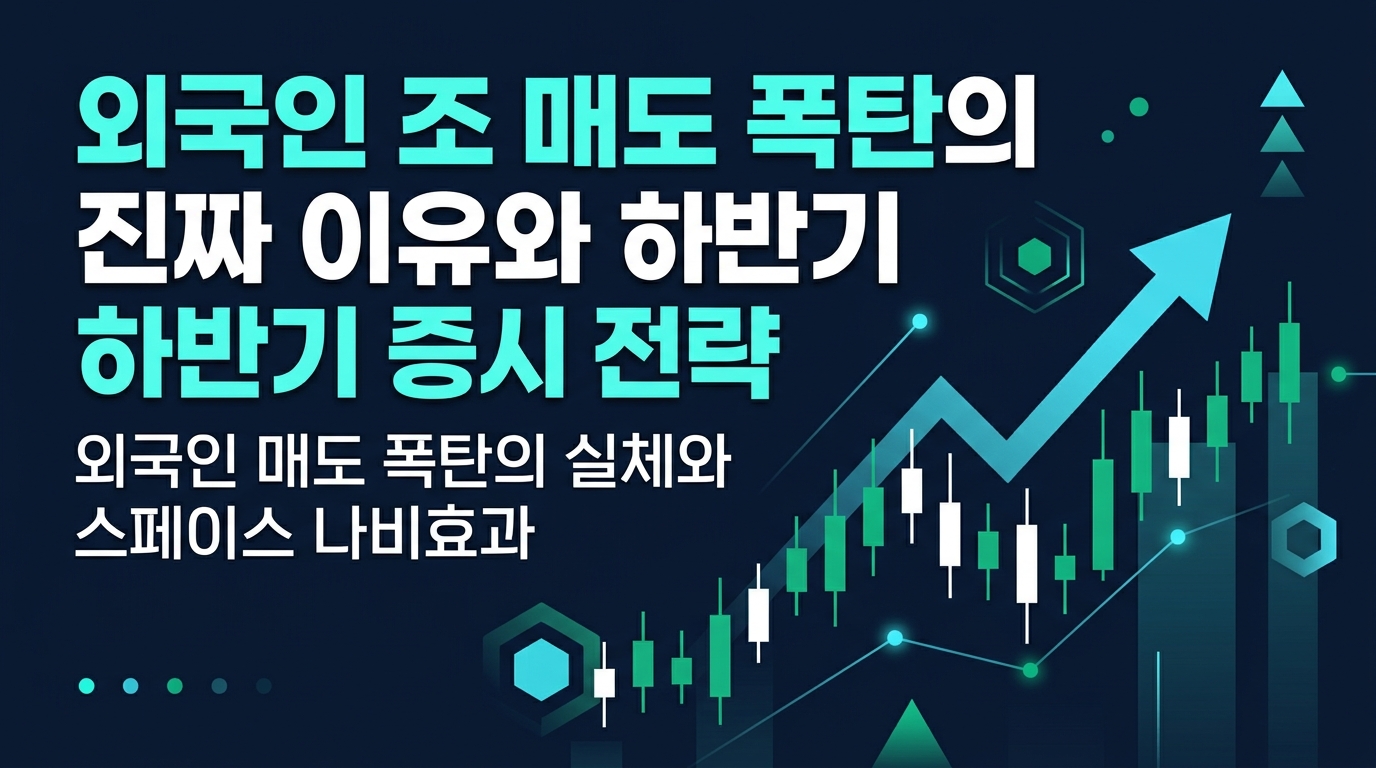 외국인 60조 매도 폭탄의 진짜 이유와 하반기 증시 생존 전략
