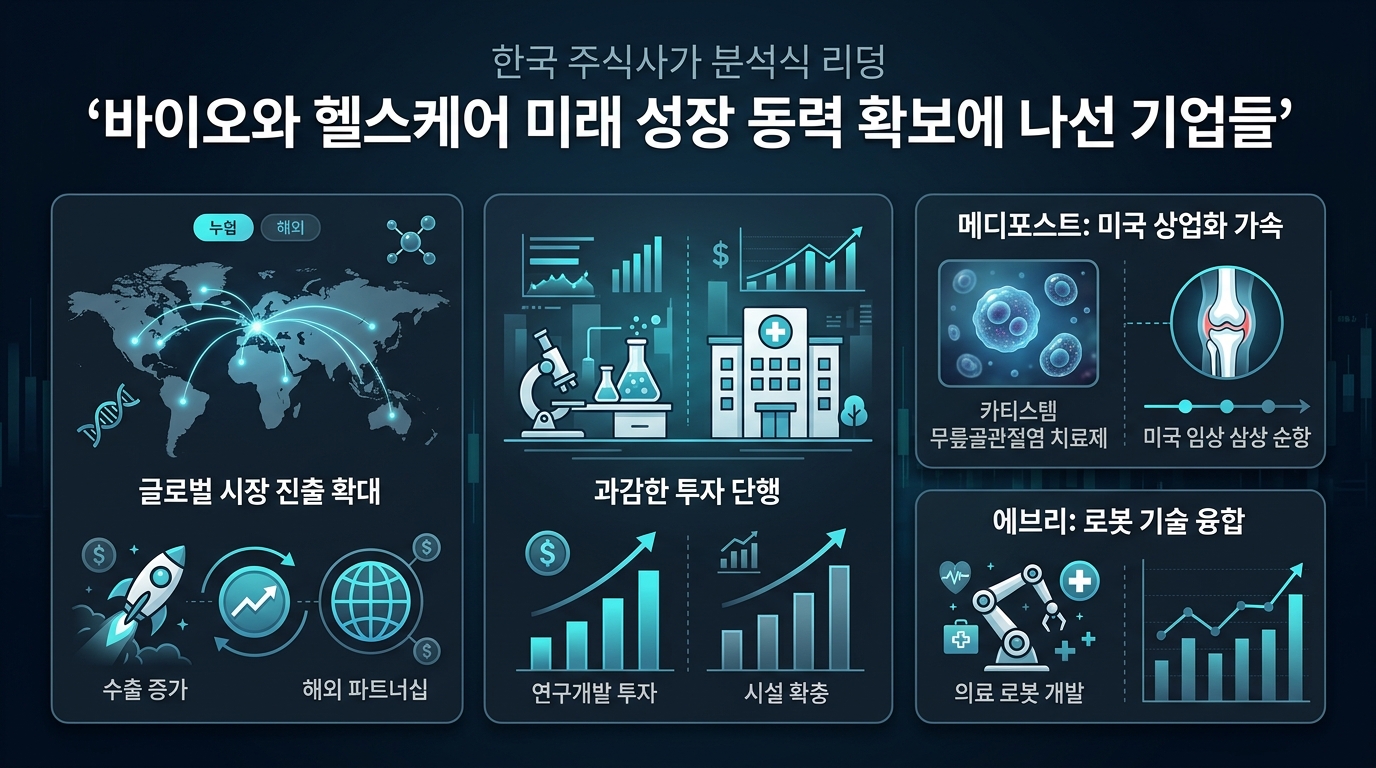 바이오와 헬스케어, 미래 성장 동력 확보에 나선 기업들