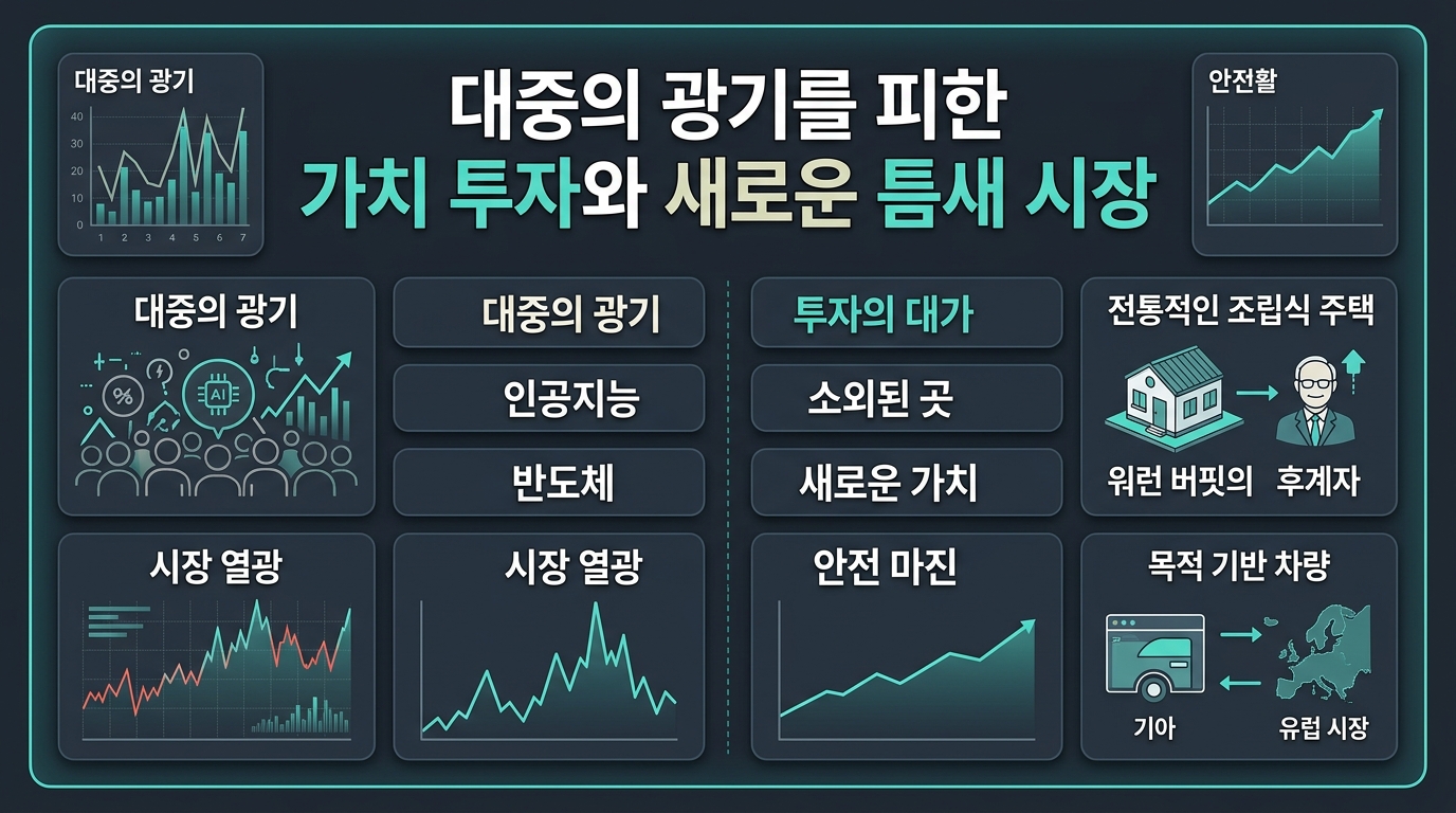 대중의 광기를 피한 가치 투자와 새로운 틈새 시장