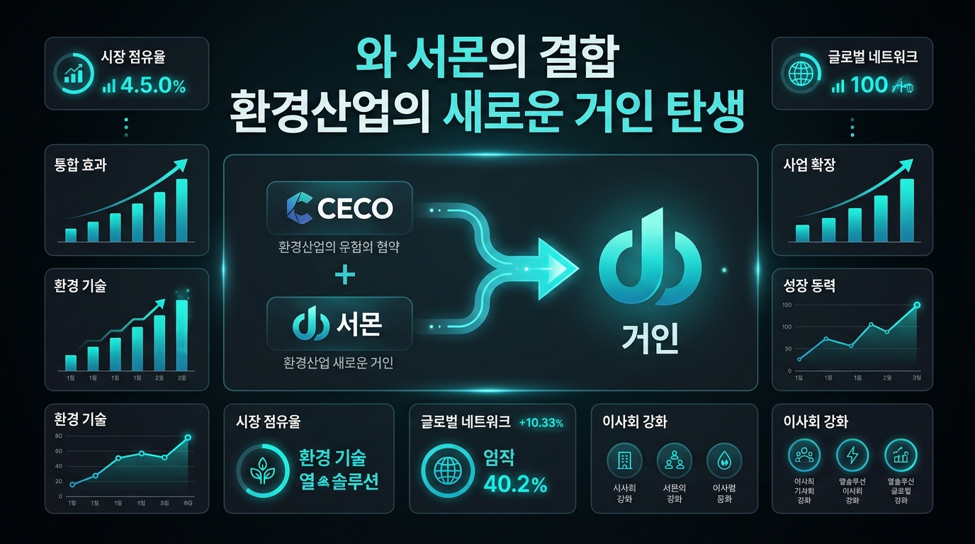 CECO와 서몬의 결합, 환경산업의 새로운 거인 탄생