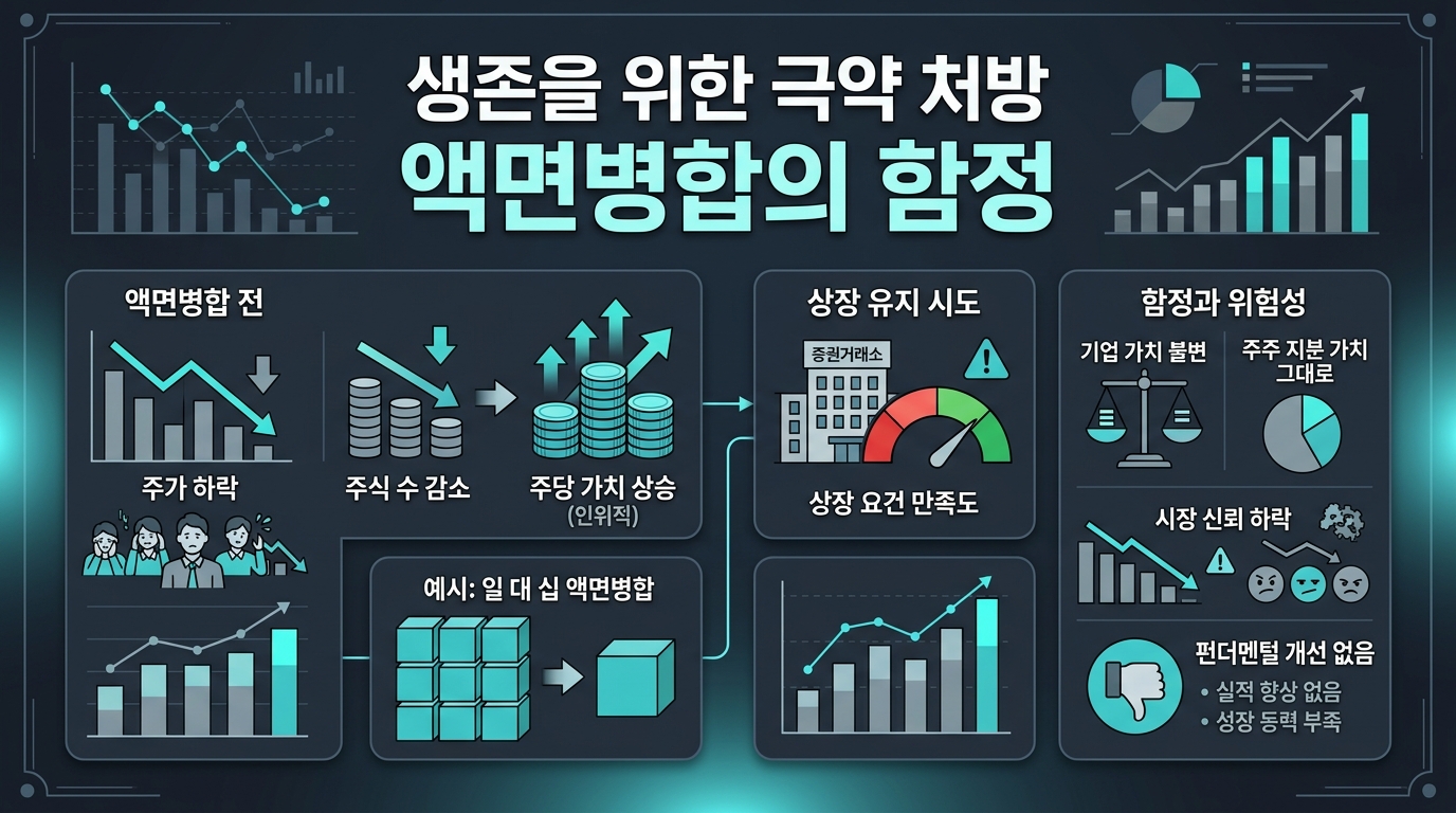 생존을 위한 극약 처방, 액면병합의 함정