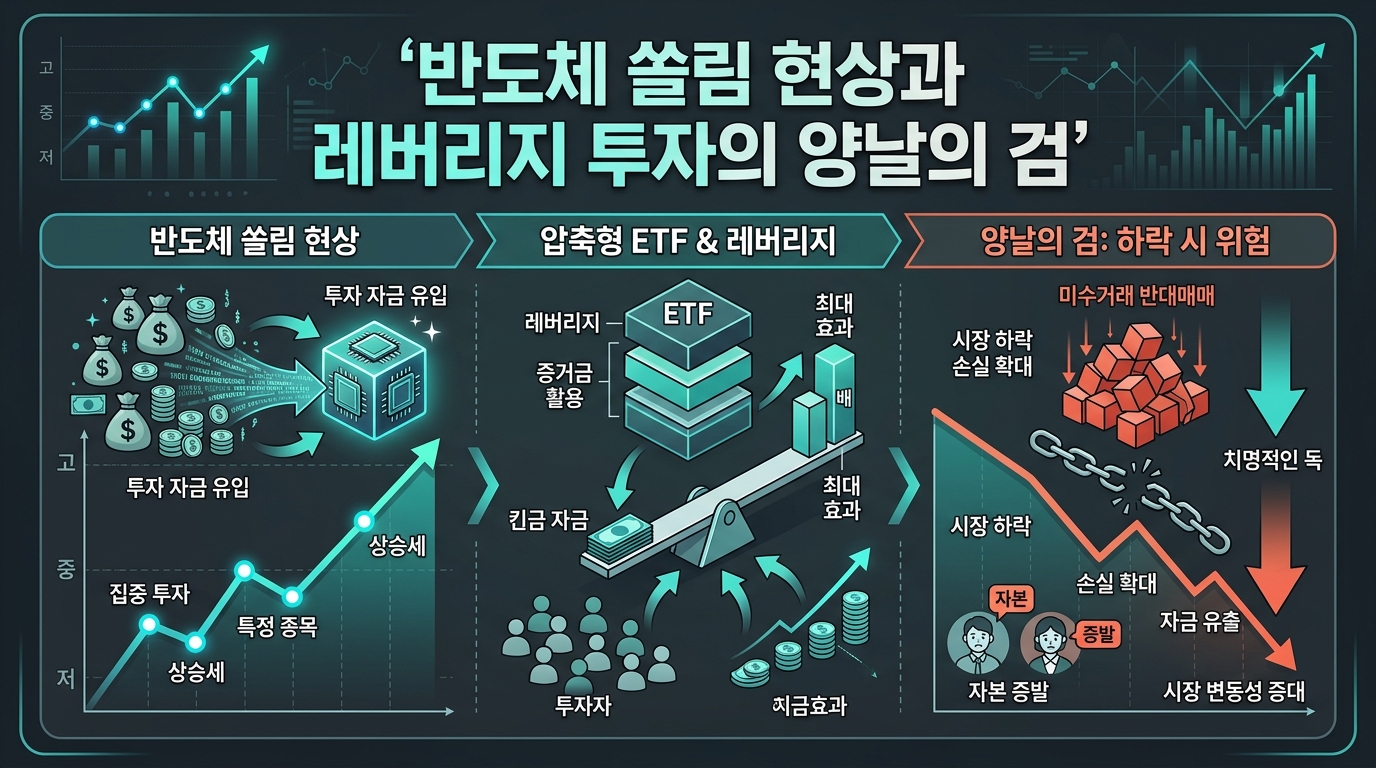 반도체 쏠림 현상과 레버리지 투자의 양날의 검